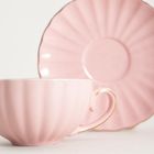 Homla, Mina, filiżanka, ze spodkiem mała różowa, 0,15l