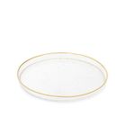 Homla, Monze, talerz, transparentny ze złotą obwódką, 21 cm