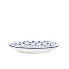 Homla, Navia, talerz, deserowy granatowy w kwiatuszki, 19 cm