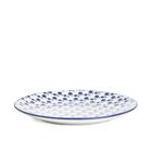 Homla, Navia, talerz, obiadowy granatowy w kwiatuszki, 27 cm