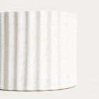 Homla, Novo, osłonka na doniczkę, ryflowana, 15-15-13 cm