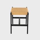 Homla, Novum, taboret, czarny, 52-34-42 cm