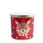 Homla, Padi, świeca zapachowa, z reniferem, czerwona, 300 g, 872230