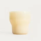 Homla, Pallora, szklanka, z mlecznego szkła żółta, 0,15l