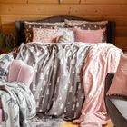 Homla, Pema, pościel, z mikrofibry w choinki zielona, 160-200 cm