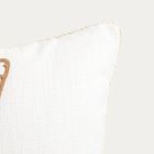 Homla, Prem, poszewka, z haftowaną rozgwiazdą i sztruksową lamówką, 45-45 cm