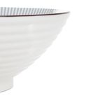 Homla, Salado, miska, w paski z brązowym rantem, 21 cm