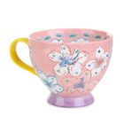 Homla, Salva, Kubek ręcznie malowany różowy, 0,4 l, 886589