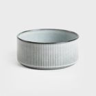 Homla, Sanos, miska, prążkowana szara 14 cm