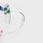 Homla, Seco, szklanka, z podwójną ścianką i kwiatami, 0,25l