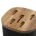 Homla, Skat, nóż, zestaw w czarnym bloku, 6 el.