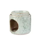 Homla, Soleto, kominek, ceramiczny zielony, 9-9-10 cm