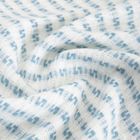 Homla, Sorbo, koc, z frędzlami i strukturalnym błękitnym wzorem, 150-200 cm