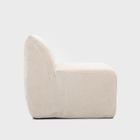 Homla, Svela, fotel modułowy, beżowy sztruksowy, 59,5-80-62 cm