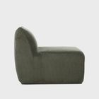 Homla, Svela, fotel modułowy, oliwkowy sztruksowy, 59,5-80-62 cm