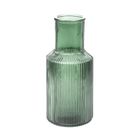 Homla, Tolle, wazon, szklany prążkowany zielony, 10-22 cm