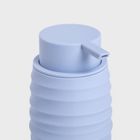 Homla, Torus, dozownik, z tłoczeniem, niebieski, 8,2-8,2-17 cm