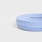 Homla, Torus, mydelniczka, z tłoczeniem niebieska, 11-11-2,5 cm