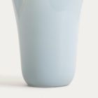 Homla, Veyora, wazon, szklany niebieski z falami, 20-20-20 cm