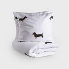 Homla, Winnie, pościel bawełniana, w jamniki, 160-200 cm, 701832