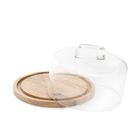 Homla, Wood Colony, patera okrągła ze szklanym kloszem, 25-16 cm