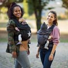 Hoppediz, Bondolino plus, Popelina, nosidełko ergonomiczne, Grau&Stern Slim Fit