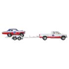 Hot Wheels, 50. rocznica, '63 Chevy Nova & '88 Chevy Silverado 3500, pojazdy transportowe Premium, skala 1:64, HRV42