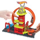 Hot Wheels City, Remiza strażacka - Superpętla, zestaw do zabawy