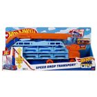 Hot Wheels City, Transporter - epicki zjazd 2w1 + 3 autka Hot Wheels GRATIS, zestaw promocyjny