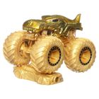Hot Wheels, Monster Trucks, Mega Wrex, złoty pojazd, skala 1:64