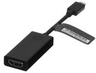 HP, przejściówka, USB-C to HDMI 2.0, adapter, czarna, 2PC54AA