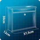 Humberg, skrzynka na listy, czarna, 37,5-30,5-12 cm, HM-860