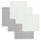 Humbi, mata piankowa, puzzle, biały, szary, 60-60 cm, 6 szt.