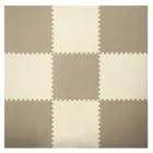 Humbi, mata piankowa, puzzle piankowe, kremowe, beżowe, 60-60 cm, 9 szt.
