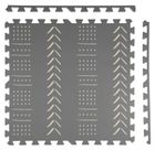 Humbi, mata piankowa, puzzle piankowe, szare we wzór, 62-62-1 cm, 3 szt.