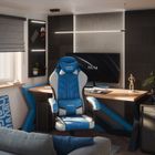 Huzaro, Force 2.7 Blue, fotel gamingowy, welurowy