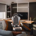 Huzaro, Force 2.7 Grey, fotel gamingowy, welurowy