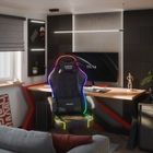 Huzaro, Force 2.7 RGB Black, fotel gamingowy, welurowy