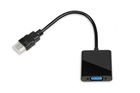 iBox, adapter, IAHV01, HDMI M - D-Sub (VGA) F, 1m, czarny