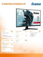 Iiyama, monitor, LED, 27", G2766HSU-B1