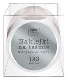 Interdruk, naklejki na taśmie, okrągłe, glam