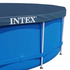 Intex, basen ogrodowy, stelażowy, 366-76 cm + maszynka do baniek