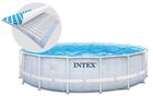 Intex, basen ogrodowy, stelażowy, 488-122 cm, zestaw 12w1