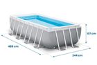 INTEX, Basen ogrodowy stelażowy 488 x 244 x 107 cm zestaw 6w1 INTEX 26792
