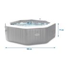 Intex, dmuchane SPA jacuzzi z hydromasażem, 4 os., 180-71 cm