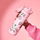 ION8, Koala, bidon stalowy z ustnikiem, różowy, 600 ml