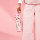 ION8, Pieski, bidon stalowy z ustnikiem, różowy, 600 ml