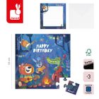Janod, Birthday, puzzle z kartką urodzinową, 2w1, 25 szt.