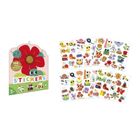 Janod, duże naklejki, zwierzęta w ogrodzie, 100 szt.