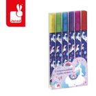 Janod, Jednorożce, Kraina snów, brokatowe flamastry, 6 kolorów